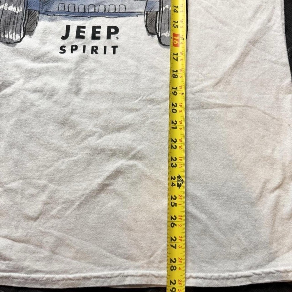 Jeep Spirit Graphic T Shirt Mens Medium White Unisex Off Road Cotton Tee - Picture 5 of 6